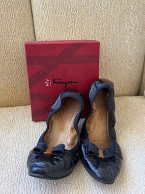 Salvatore Ferragamo My Joy Ballet Flats Nero